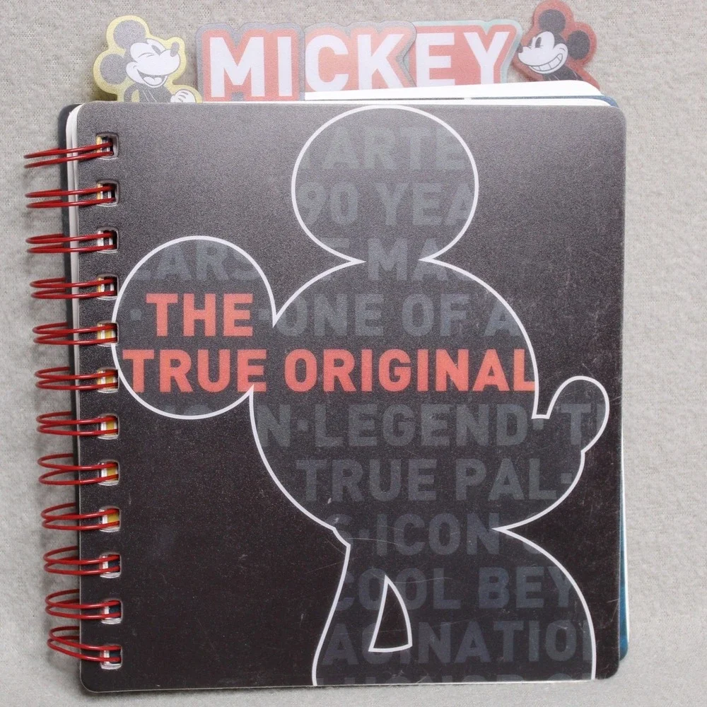 Disney Mickey Mouse 90 Years True Original Spiral Notebook Tri-Coastal Design